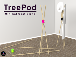 treepod pinshape minimes coat stand maison décor mobilier 3d print model - Mito3D