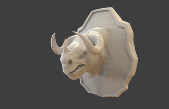 monstro cabeça pinshape low poly design contest lowpoly toys and games creature miniatures head monster 3d print model - Mito3D