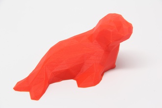 poli selo pinshape low poly design contest facetada mar lontra oceano peixe leão 3d print model - Mito3D
