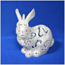 bunny lamps carved pinshape design-for-electronics-contest meshmixer lamp 3d print model - Mito3D