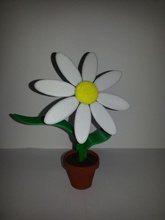 flowerkit daisy pinshape bureau kit fleur 3d print model - Mito3D