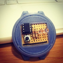 3d printed binary watch pinshape watch-leds-electronics-clock-binary clock-binary-arduino 3d print model - Mito3D