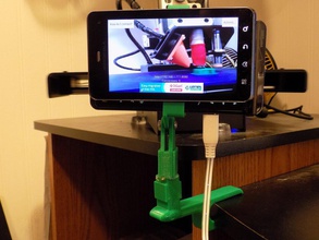 morsetto regolabile telefono wifi cam pinshape stampante droid clamp montaggio videocamera fotocamera 3d print model - Mito3D