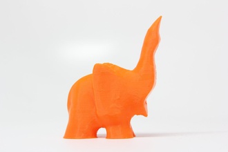 simple elephant pinshape low-poly-design-contest 3d print model - Mito3D