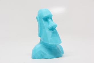 poly moai pinshape low design contest Tiere facettiert Ostern Insel 3d print model - Mito3D