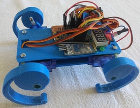 robot gamaker bot tarayıcı iğne şekli 3dsolid marcos sanchez 4x4 Todoterreno espa Vitoria oyun yapımcısı arduino nano robotik öğrenme 3 boyutlu mars rover kaşif tekerlek gezici 3d print model - Mito3D