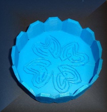 4 labyrinthine hearts tray pinshape 3d-design 3d print model - Mito3D