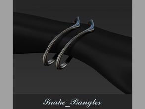 snake bangle pinshape low-poly-design-contest 3d print model - Mito3D