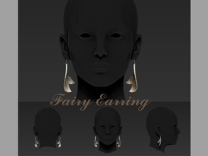 fairy earring pinshape low-poly-design-contest 3d print model - Mito3D