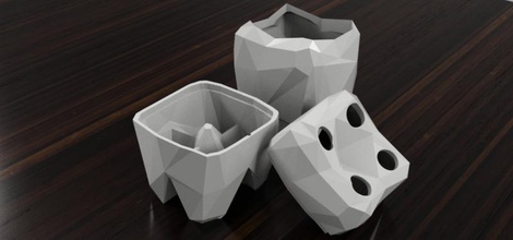poly toothbrush toothpaste holder pinshape brush tooth furniture low-poly-design-contest low-poly-design lowpoly holders paste bathroom lowpoly-bathroom-home-toothpaste-brush-tooth-toothbrush holder-paste-holder-holders-low-poly-design-contest 3d print model - Mito3D