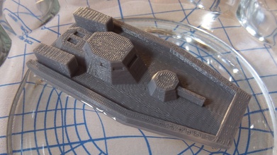 canonnière poly code nerpa pinshape jouet bateau low design concours 3d print model - Mito3D
