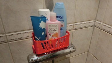 bac douche pinshape support savon shampooing panier 3d print model - Mito3D
