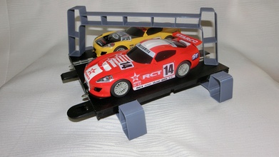 scalextrix puente apoyo pinshape juguetes coches pista scalextric 3d print model - Mito3D