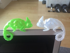 camaleão pinshape low poly lagarto chameleon animal design contest 3d print model - Mito3D