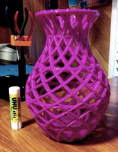 pipe anneau vase pinshape low poly design concours 3d print model - Mito3D