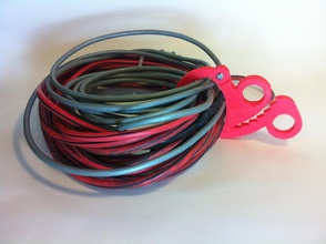 serre câble cliquet pinshape l'atelier fil clé l'organisation tuyau pince support 3d print model - Mito3D
