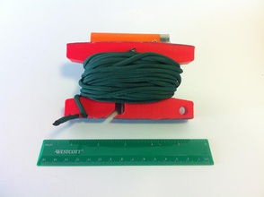 paracord utilitário spool pinshape corda pára quedas cabo alimentação 550 ferramenta acampamento 3d print model - Mito3D