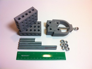 1 2 3 block v bloque plantilla conjunto pinshape herramienta bloqueo instalación tienda máquina jig fixture ingeniería 123 3d print model - Mito3D