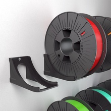 carrete estante pared pinshape bobina filamento rack casa oficina impresión 3d 3d print model - Mito3D