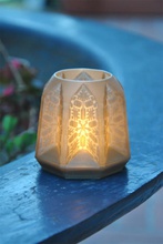 pandoro suporte vela tealight pinshape luz casa presente natal titular 3d print model - Mito3D