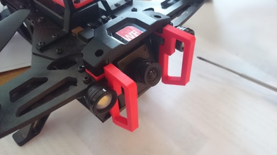 walkera 250 vache catcher pare chocs pinshape racer drones runner 3d print model - Mito3D