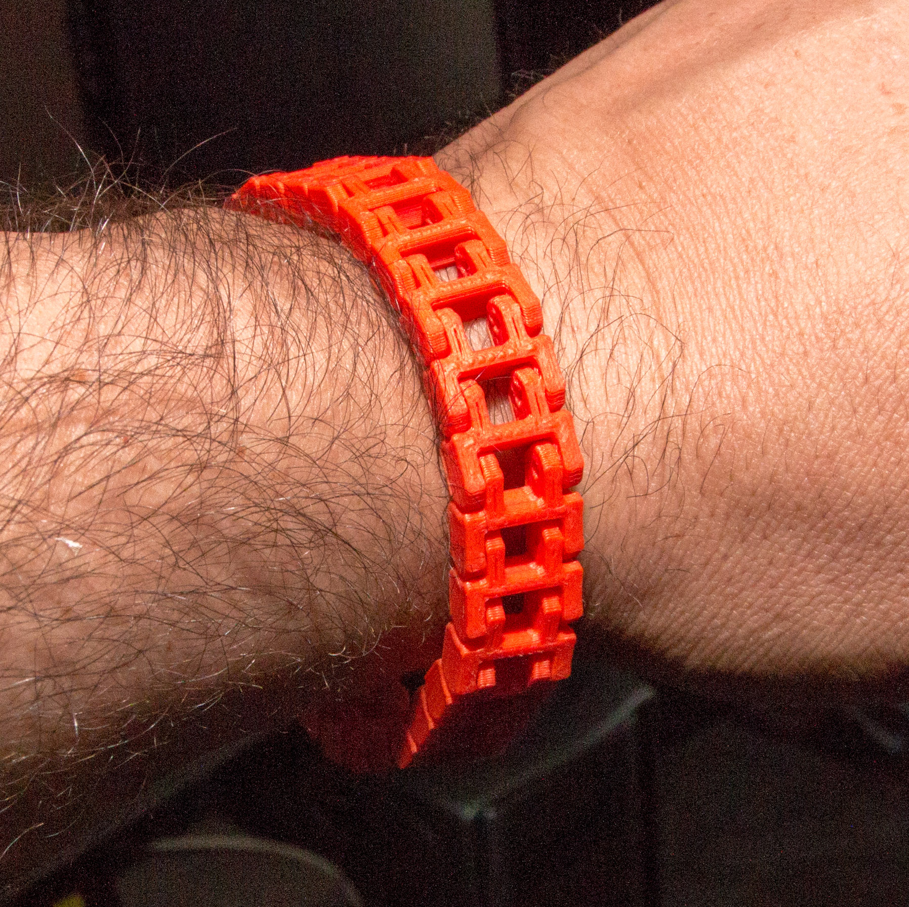 wider chain bracelet pinshape chain-bracelet 3D print model - Mito3D