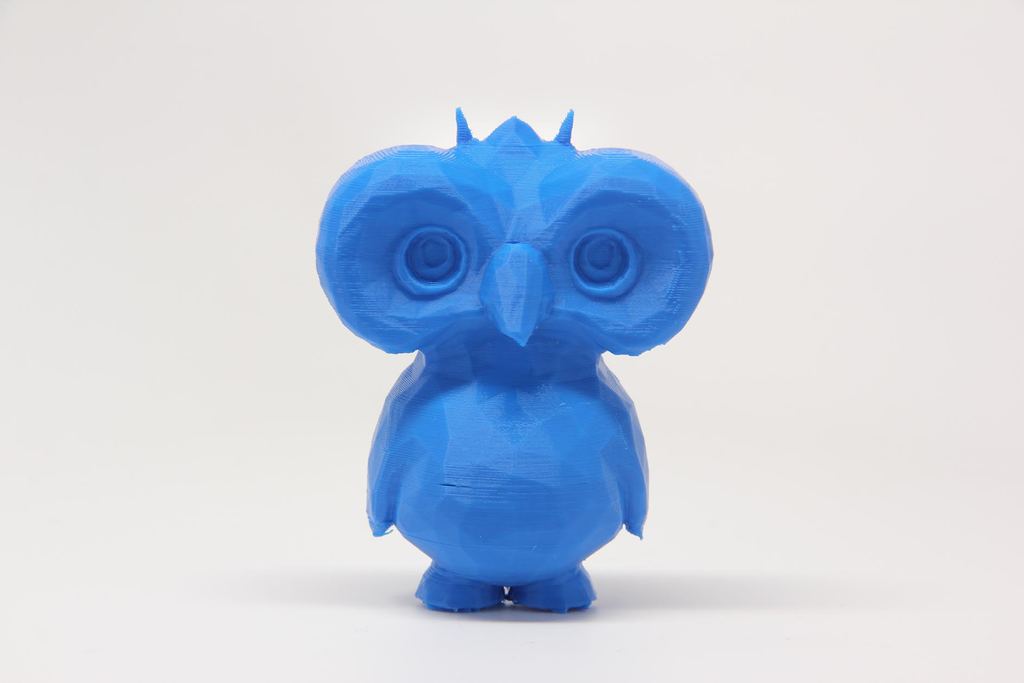 poly owl dude pinshape faceted bird 3D print model - Mito3D