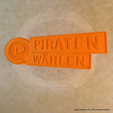 piraten hlen schauobjekt pinshape piratenpartei 3d print model - Mito3D