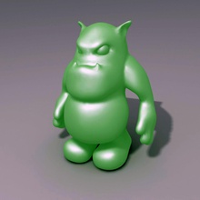 ogre pinshape gnome orc caractère jouet créature monstre 3d print model - Mito3D