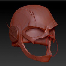 flash capacete pinshape wearabl justiça legue liga quadrinhos dc cosplay 3d print model - Mito3D