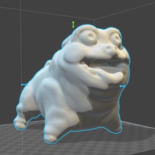 harika pug pinshape oyuncak gülümseme pet fluffy köpek hayvan 3d print model - Mito3D