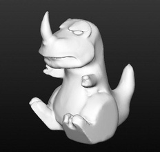 humorado carnotaurus pinshape trex brinquedo meme evolução boneca dinossauros dinossauro 3d print model - Mito3D