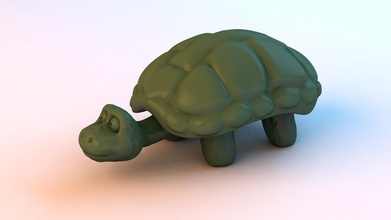 rugaruga pinshape 3d-printing-kids-toys-design-challenge turtle 3d print model - Mito3D