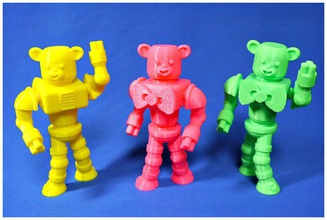 urso robôs pinshape robô brinquedo nylon animais 3d print model - Mito3D