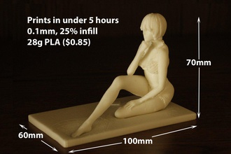 bella ragazza in posa iphone pinshape dolce sesso femminile donna mat facile gambe caldo 3d print model - Mito3D