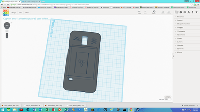 samsung galaxy s5 custodia stand destino pinshape telefono caso 3d 3d print model - Mito3D