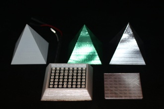 potere piramide iot led luce pinshape piramidi giza raspberry pi arduino neopixel cinetica colore l'iot 3d print model - Mito3D