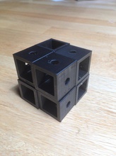 quasar rompecabezas v2 pinshape curvas puzzle juguete rubiks karate langosta 3d print model - Mito3D