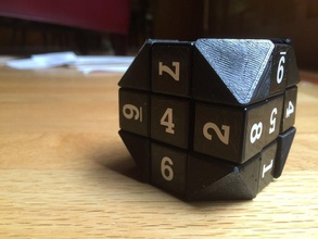 truncated rubik's cube corner pinshape twisty puzzle rubiks 3d print model - Mito3D