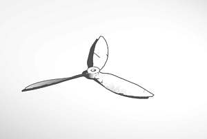 propeller pinshape 3d motor 3d print model - Mito3D