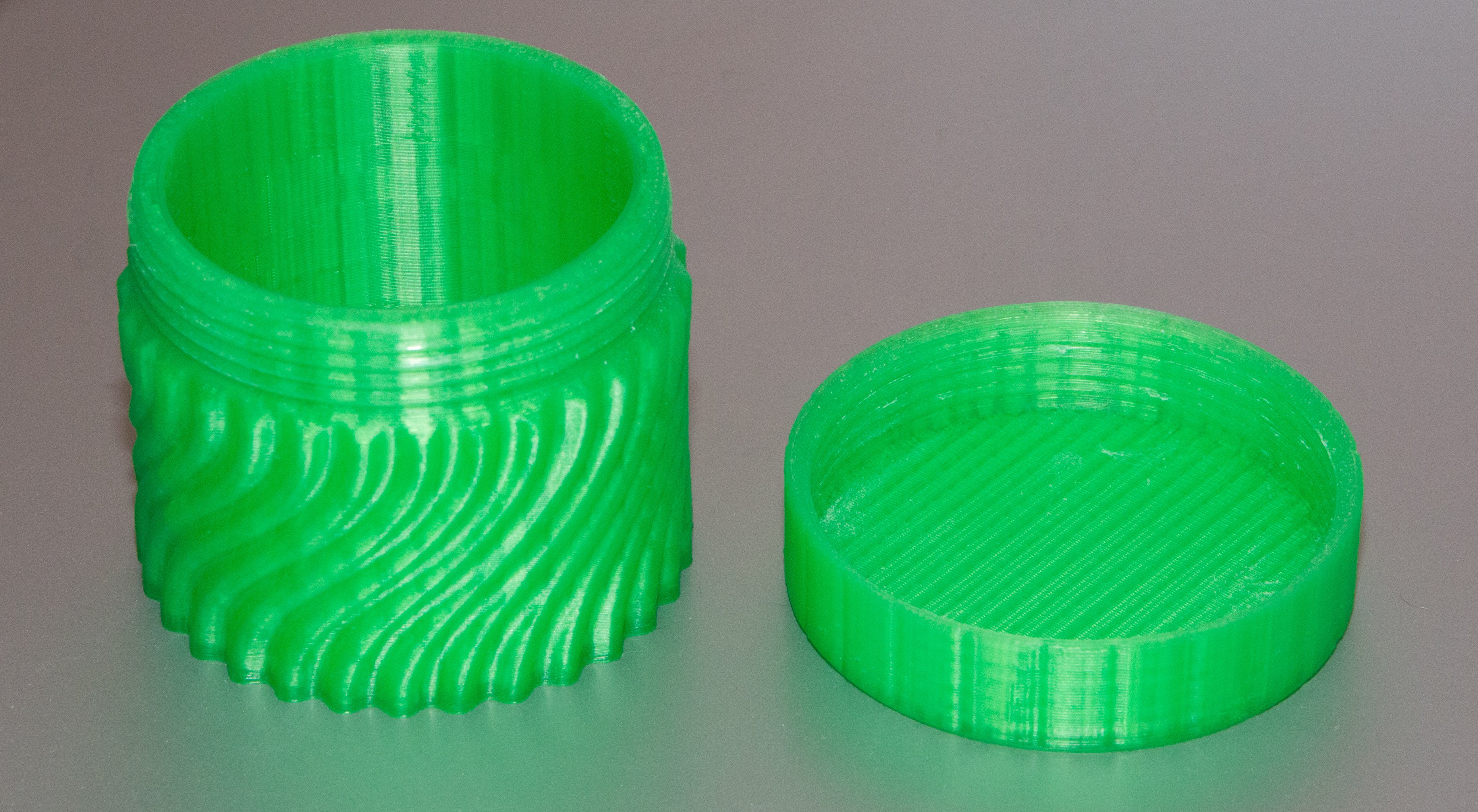 swirl jar pinshape storage crock jars 3D print model - Mito3D