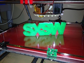 sxsw logo pinshape tinkercad text 3d print model - Mito3D