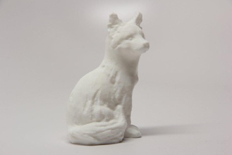 seduta fox pinshape lupo cane 3d print model - Mito3D