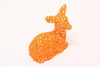 voronoi fauve pinshape facettes disney cerf bambi cerfs bébé 3d print model - Mito3D