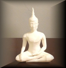 white buddha pinshape 3d design 3d print model - Mito3D