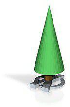 base realista árbol navidad pinshape xmas árboles 3d print model - Mito3D