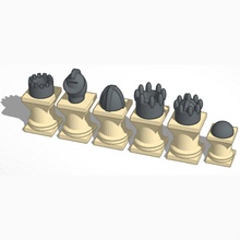 Krone Schach pinshape tinkercad 3d print model - Mito3D