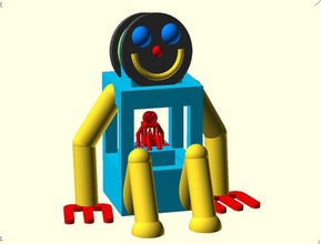 mb robot 2 3 4 pinshape giocattolo mascotte 3d print model - Mito3D