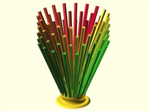 crayon cône pinshape porte openscad pot fan 3d print model - Mito3D