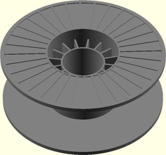 makerbot spool modelo pinshape carretel openscad espaço negativo 3d print model - Mito3D